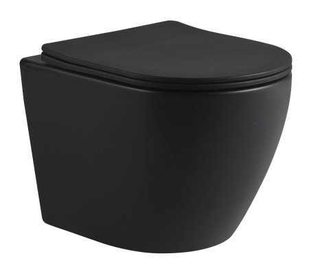 Унитаз подвесной Santiline Торнадо SL-5025MB черный матовый