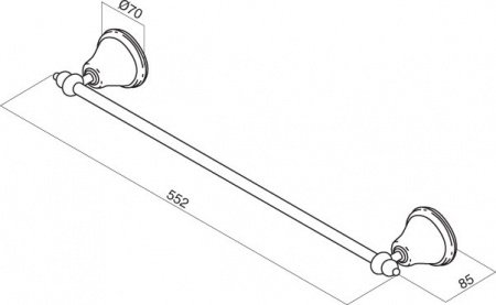 Держатель для полотенец AM PM 5 O Clock A25346400 Хром