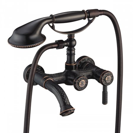 Смеситель для ванны с душем Lemark Jasmine  LM6612ORB черная бронза