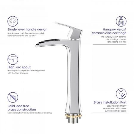 Смеситель для раковины Timo Lumi 4211/00F хром