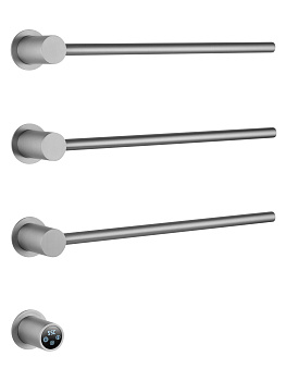 Полотенцесушитель электрический встраиваемый WONZON & WOGHAND HAMBURG, Брашированный никель (WW-AL313-BR)