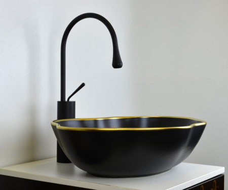 Раковина чаша Bronze de Luxe Black Orchid 1395, черный