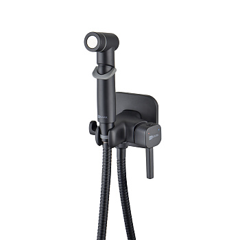 Гигиенический душ со смесителем Lemark Solo LM7165BL черный матовый