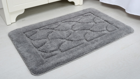 Коврик для ванной Fixsen Link 1-ый,  FX-5002K, серый, 50х80 см.