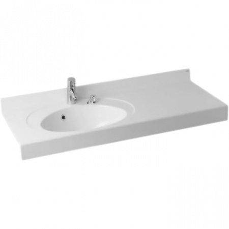 Раковина подвесная 120см Акватон Отель 1A70093NOT01L белый