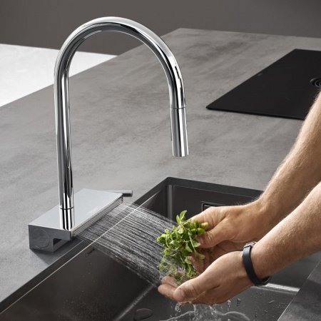 Смеситель для кухни Hansgrohe Aquno Select M81 73831000 хром