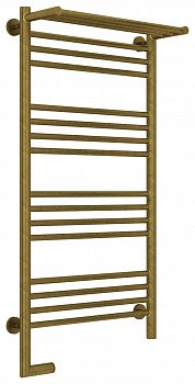 Полотенцесушитель электрический Сунержа Богема с полкой 2.0 100х50 состаренная бронза, подключение правое