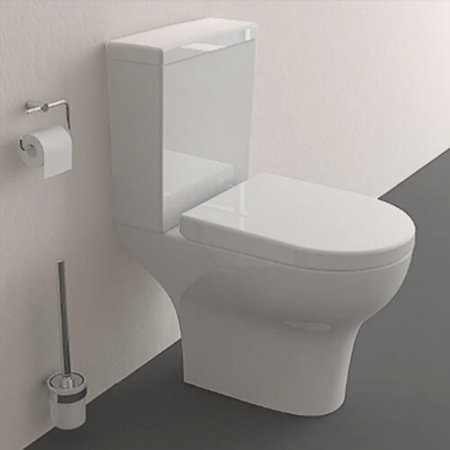 Унитаз-компакт Vitra Zentrum Open-Back 9012B003-7204 с бачком и сиденьем Микролифт