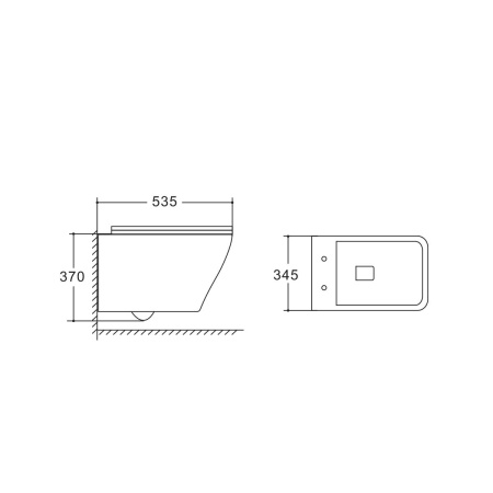 Унитаз подвесной безободковый Vincea NEO VT1-22 белый, с сиденьем микролифт