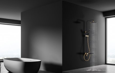 Душевая стойка Lemark Swan LM5462BG черный