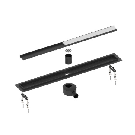 Душевой лоток (двухсторонняя решетка) TIMO Drain System DS230207/03, черный