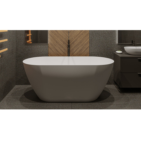 Ванна WHITECROSS Coral A 165x75 (белый мат) иск. камень