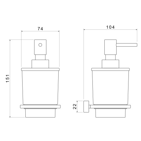 Дозатор для жидкого мыла Timo Torne 43139/17 золото матовое