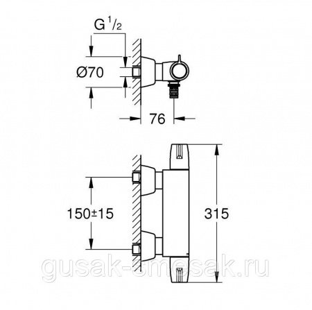 Термостат для раковины Grohe Grohtherm Special 34666000 хром