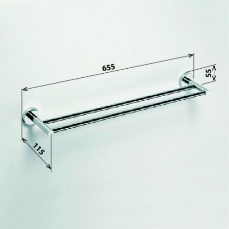 Полотенцедержатель Bemeta Omega 104104052 Хром