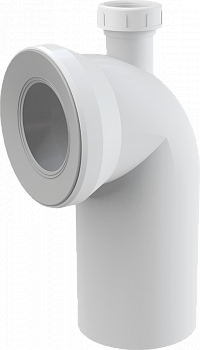 Колено выпускное для унитаза Alcaplast A90-90P40 белый