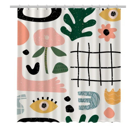 Штора для ванной Fixsen Summer, FX-2506