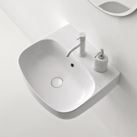 Раковина подвесная / накладная 50см Kerasan Nolita 534001*1 белый