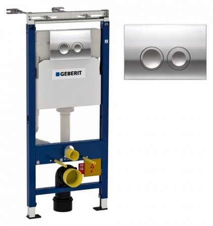 Готовое решение для подвесных унитазов Geberit Duofix UP100 458.122.21.1 хром глянцевый