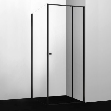 Душевой угол WasserKraft Dill 61S19 100x100x200, профиль черный, стекло прозрачное