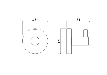 Крючок Aquatek Европа AQ4101MB черный матовый