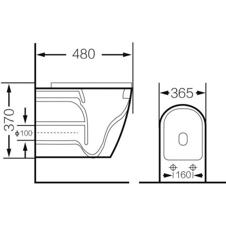 Унитаз подвесной Grossman GR-4455BBLS черный матовый, с сиденьем микролифт