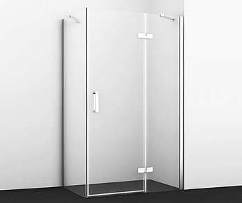 Душевой угол WasserKraft Aller 10H06RW 120x80x200, профиль хром, стекло прозрачное