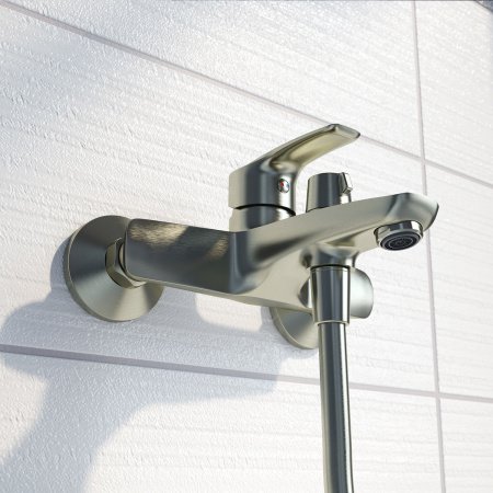 Смеситель для ванны с душем IDDIS Ray RAYBN02i02 сатин