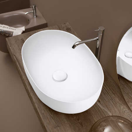 Раковина накладная 60см Kerasan Nolita 534330 белый матовый