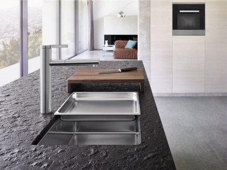 Смеситель для кухни Blanco Linee-S 517592 нержавеющая сталь