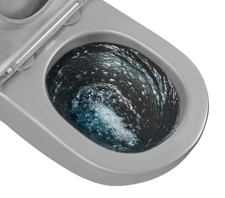 Унитаз подвесной безободковый GID Tr2122TF-Lgm серый матовый, с сиденьем микролифт