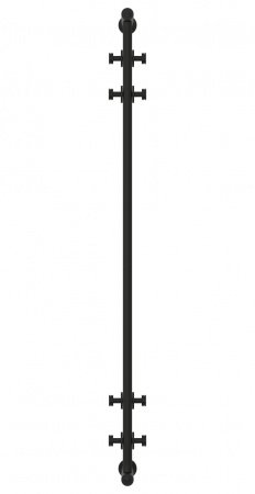 Полотенцесушитель водяной Сунержа Хорда 120х5 черный матовый