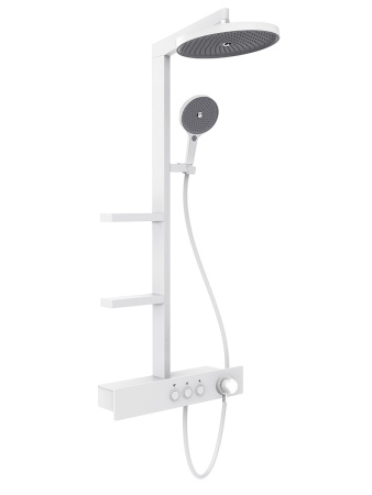 Душевая стойка с термостатом AQUAme AQM8005W белый матовый