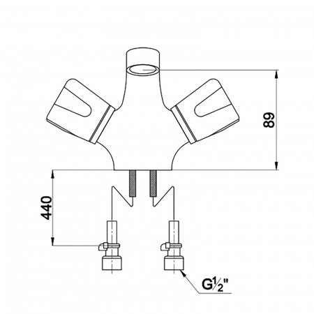 Смеситель для раковины Timo Porto 0181F chrome хром