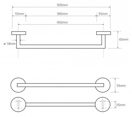 Полотенцедержатель Bemeta Omega 104204022 Глянец