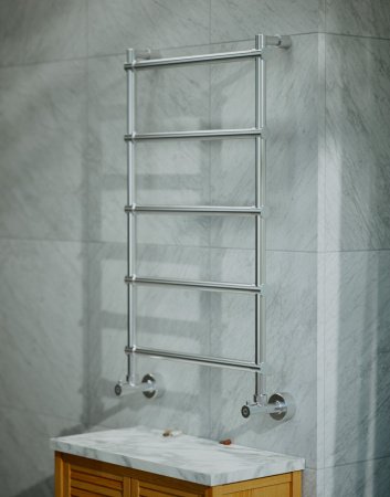 Полотенцесушитель водяной Margaroli Sole 442-5 4424705CRN 900х535 хром