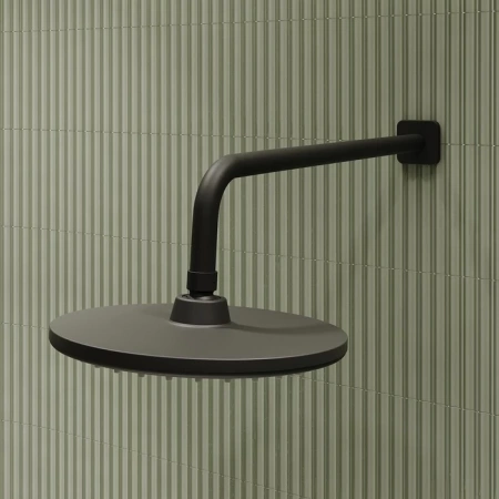 Встраиваемая душевая система с изливом Iddis Ray RAYBL03i68 черный матовый