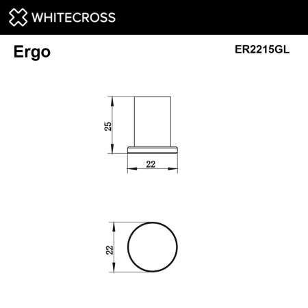 Крючок WHITECROSS Ergo ER2215GL (золото)