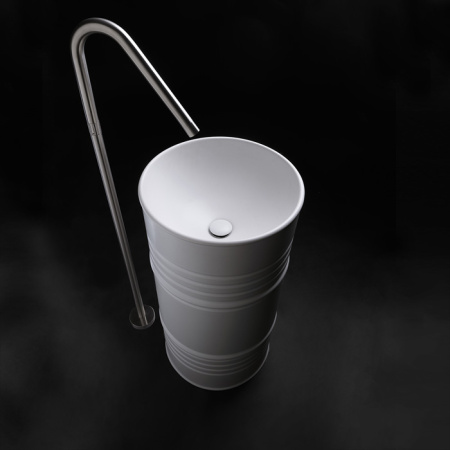 Раковина напольная 45см Kerasan Artwork 474301 белый