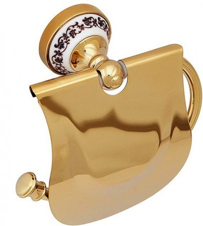 Держатель туалетной бумаги Fixsen Bogema Gold FX-78510G Золото Белый