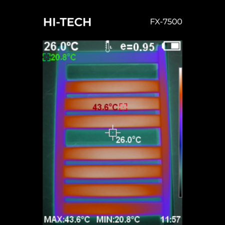 Полотенцесушитель электрический Fixsen HI-TECH 800х500 FX-7500W, белый