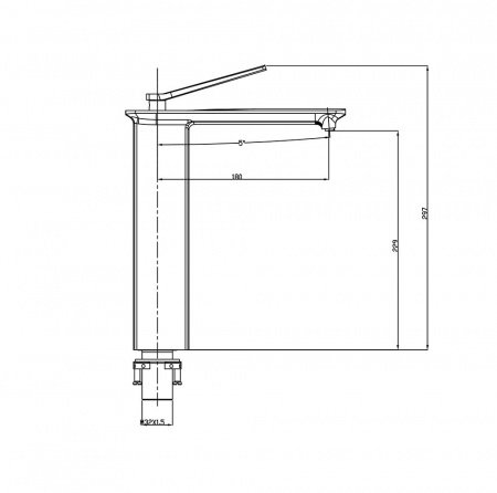Смеситель для раковины Timo Halti 4111/00F хром