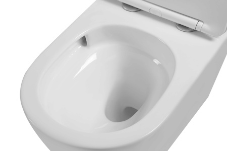 Унитаз подвесной безободковый Vincea Globo VT1-14ST белый, с сиденьем микролифт