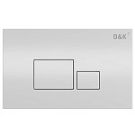 Кнопка смыва для унитазов D&K Quadro DB1519016 белый