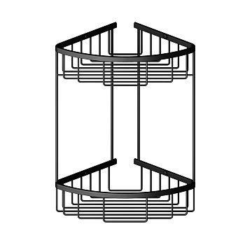 Полка угловая Timo Saona 13082/03 черный матовый