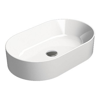Раковина накладная 60см GSI Kube X 945811 белая