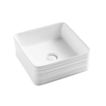 Раковина накладная 39.5см Point Омега PN43903 белый