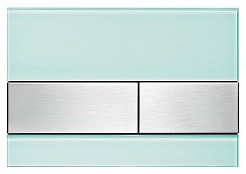 Кнопка смыва TECE Square 9240804 сталь/зеленый