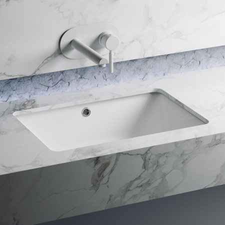 Раковина встраиваемая снизу 55см Ceramica Nova Element CN6045 белый