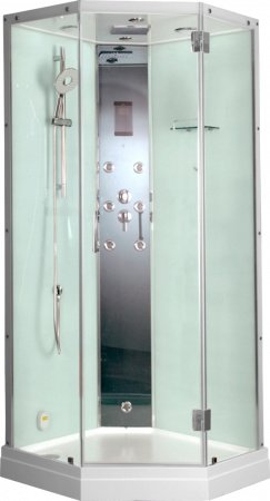 Душевая кабина Timo Premium ELTA H-312 R 90x90x220 профиль хром глянцевый, стекло прозрачное